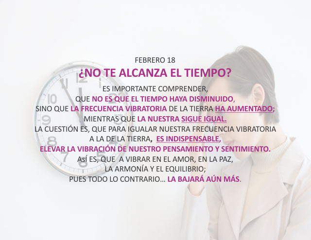 ¿No te alcanza el tiempo?